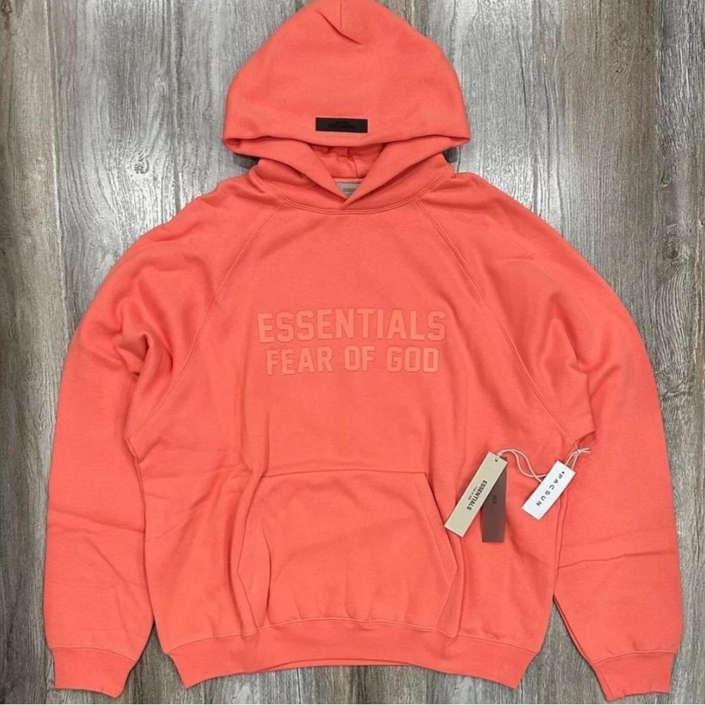 Essentials Fear of God Hoodie "Coral"
